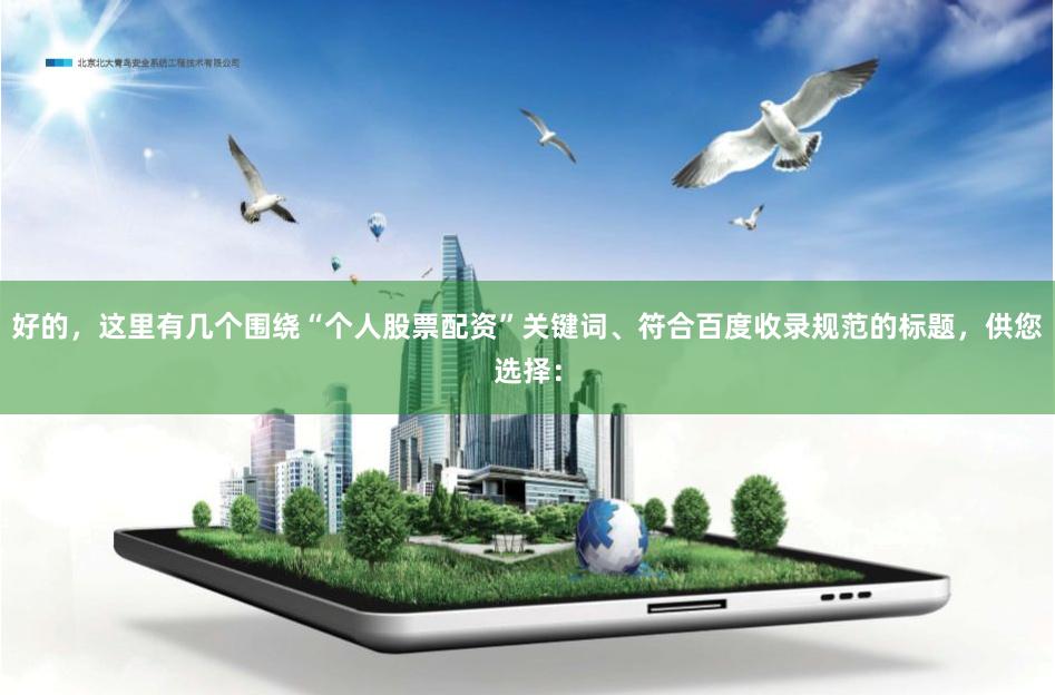 好的，这里有几个围绕“个人股票配资”关键词、符合百度收录规范的标题，供您选择：
